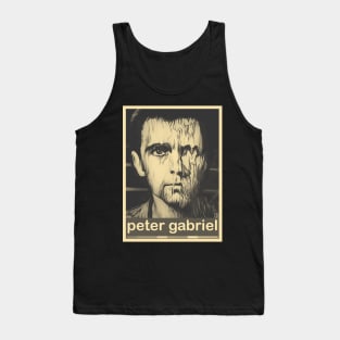 peter gabriel - brown cream  retro shirt Tank Top